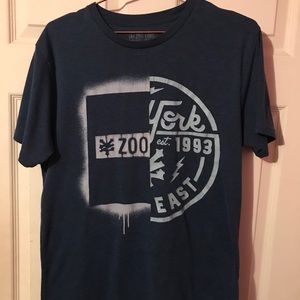 Zoo York Blue Logo Graphic T-Shirt Mens Medium M